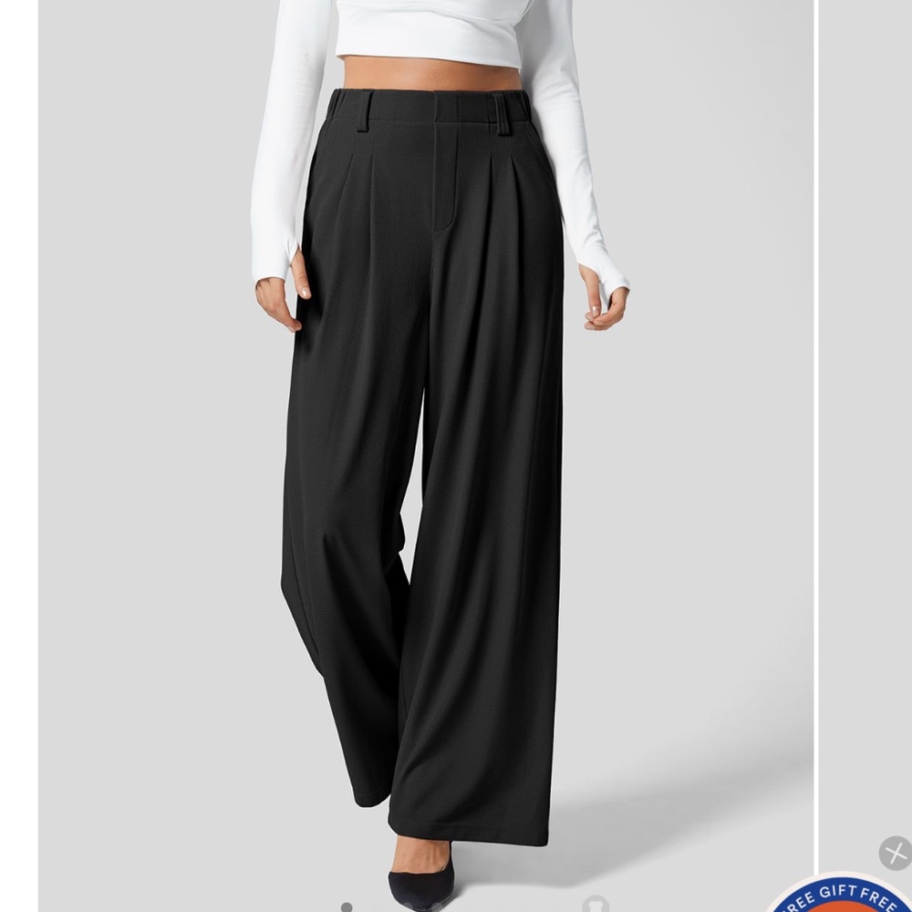 Halara black work pants